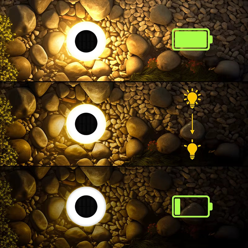 1/4Pack Solar Ground Lights,14Led Waterproof Outdoor Landscape Light, LED Lawn Lamp, for Garden Pathway Yard Deck Camping Decor