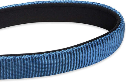 Pets 24” Heavy Duty Nylon Short Leash with Comfortable Handle and Lightweight Aviation Aluminium Clip Lead- for Large Medium Dogs Daily Walking&Training. (24 Inches, Classic Blue)