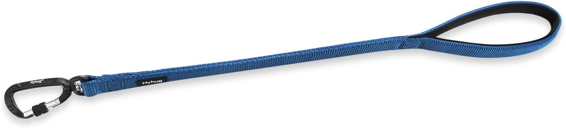 Pets 24” Heavy Duty Nylon Short Leash with Comfortable Handle and Lightweight Aviation Aluminium Clip Lead- for Large Medium Dogs Daily Walking&Training. (24 Inches, Classic Blue)