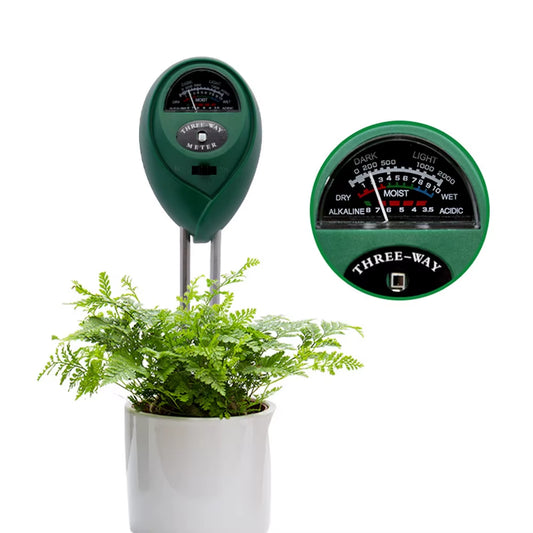 Garden PH Meter Sunlight 3In1 Soil PH Tester Garden Flowers Soil Moisture Sensor Plants Acidity Humidity PH Monitor Detector