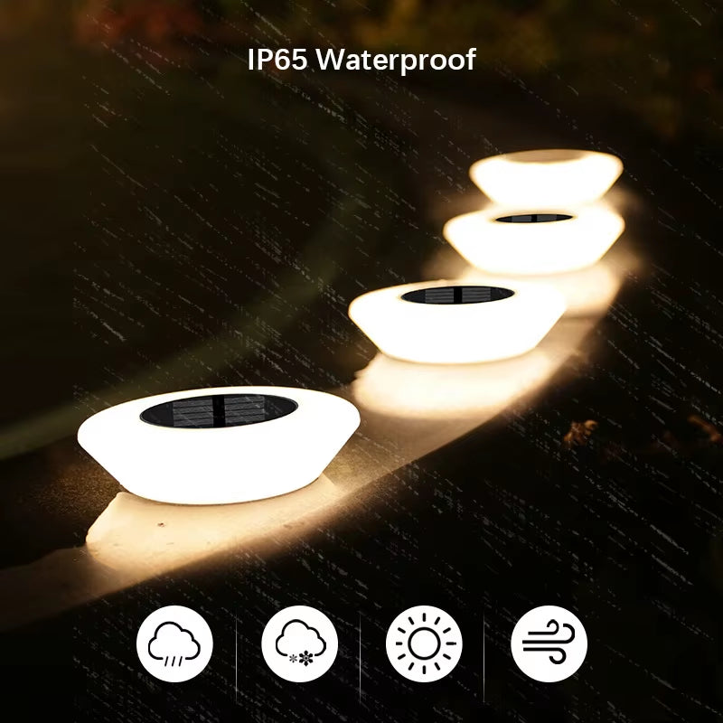 1/4Pack Solar Ground Lights,14Led Waterproof Outdoor Landscape Light, LED Lawn Lamp, for Garden Pathway Yard Deck Camping Decor